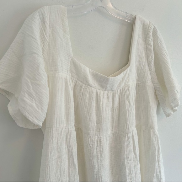 (SOLD) RAILS Valentina Tiered Dress Gauzy Cotton White Size XL - Picture 9 of 15